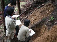 土壌調査の実習